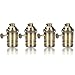 Produktbild GreenSun LED Lighting 4er Edison E27 Lampenfassung Antique Brass Deckenfassung Fassung Sockel Lampenfuss Retro Vintage Halter für Hängeleuchte Deckenleuchte Adapter Beleuchtung Sockel