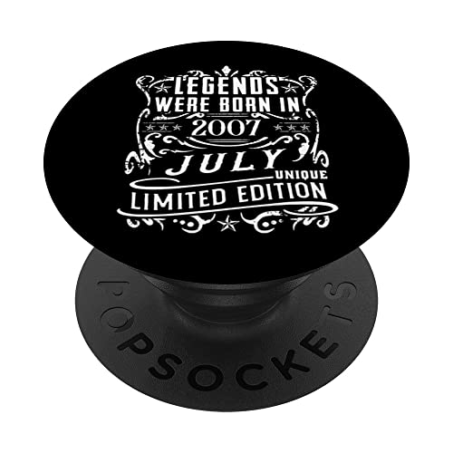 Cumpleaños Julio 2007 Edición Limitada Regalo Legend July PopSockets PopGrip Intercambiable