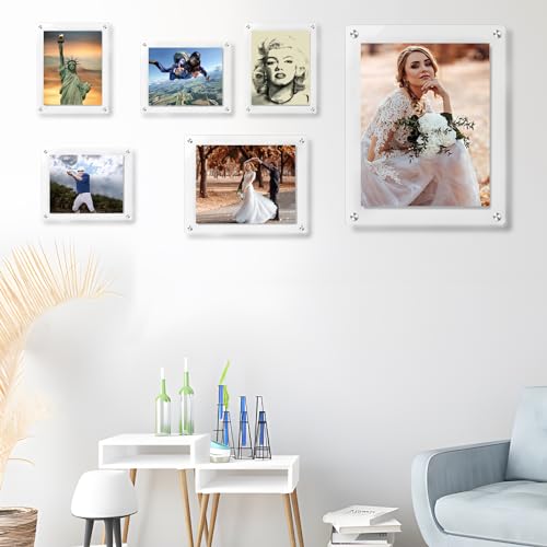 Juoifip 11X14 Acrylic Floating Picture Frame For Wall Mount thumb #5