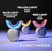 MOON Teeth Whitening Kit, Platinum Teeth Whitener LED Device, 28 Dissolving White Strips, Yellow, Blue & Red Light Whitening Tray for Gum Health & Fresh Breath, Whitens Up to 18 Shades (4 Piece Kit)