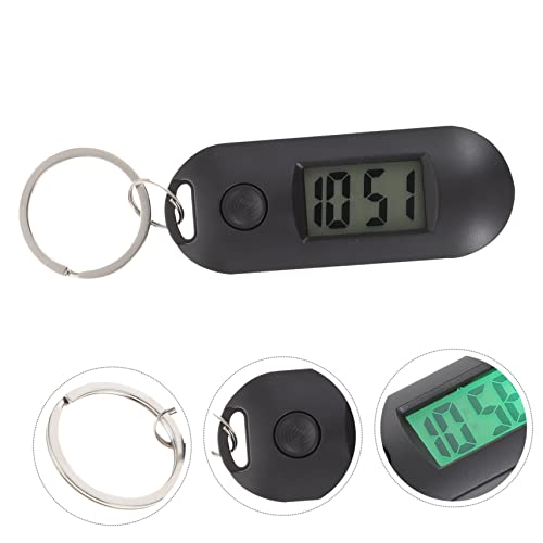 INOOMP Chaveiro Eletrônico Relógio Masculino Mini Mochila Masculina Relógio Preto Temporizadores Dig