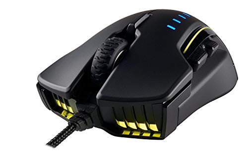 Image of Corsair Glaive - RGB Gaming Mouse - Comfortable & Ergonomic - Interchangeable Grips - 16000 DPI Optical Sensor - Aluminum
