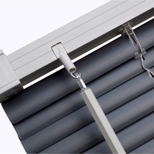 PVC Venetian Blind Blinds Easy Fit Curtains Trimmable Fittings Windows Treatment Shutters Twist Open Close (Slate Grey, 150X210)