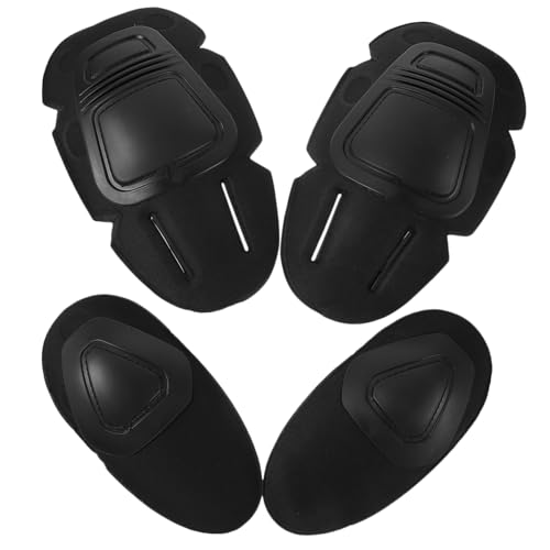 Toddmomy Four-piece Knee Pads Set Professional Knee Brace Elbow Pads for Men Boys and Girls Wrestling Elbow Protectors