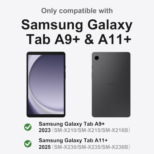 Funda con teclado para Samsung Galaxy Tab A11+ accesorio de protección para tablet A9+ Plus 2