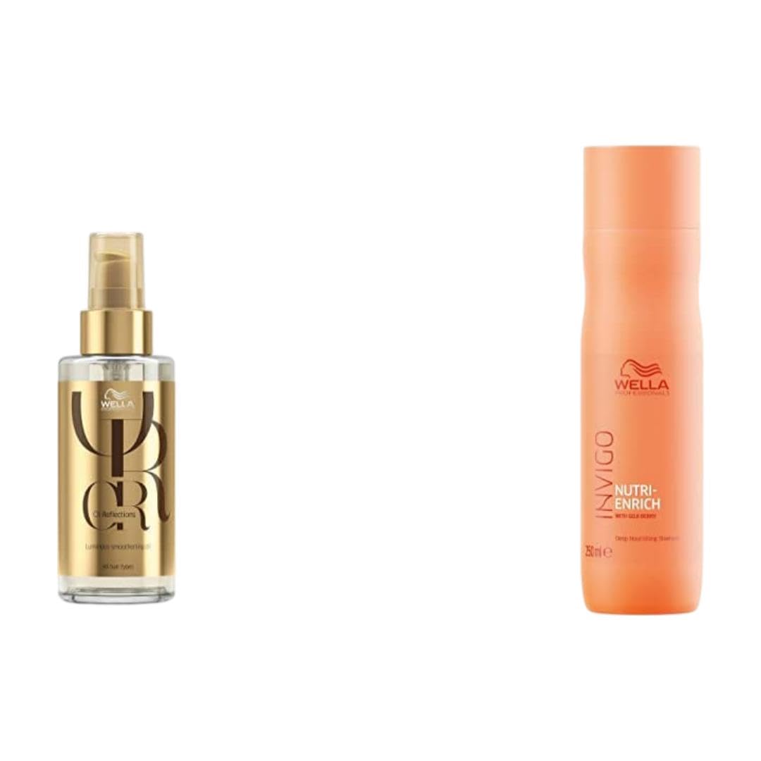 Wella Professional Enrich Luminous Smoothening Treatment, 100ml & Wella Professionals Invigo Nutri Enrich Deep Nourishing Shampoo (For Dry and Damaged Hair), 250 ml-image-41