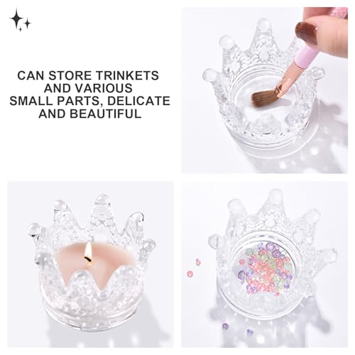 Plato para Monómero de Uñas con Diseño de Corona 2 Pzas miniatura 4