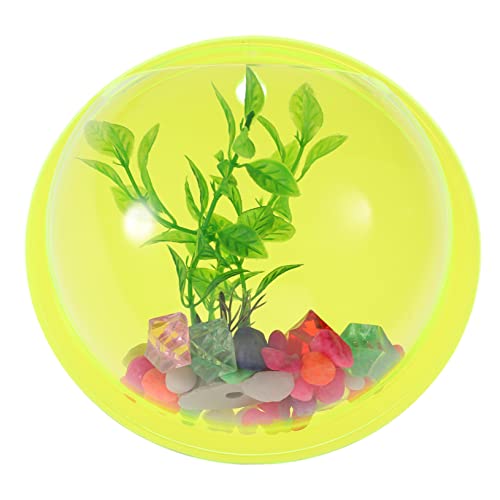 LEDMOMO 壁金魚鉢 装飾 壁掛け金魚鉢 ペット コンテナハウス 水槽ボウル 金魚鉢花瓶 壁掛け水槽 家 ポンプ 水族館 壁の金魚鉢 ヒータ 噴水 壁掛けテラリウム 植物 壁掛け花瓶 アクリル