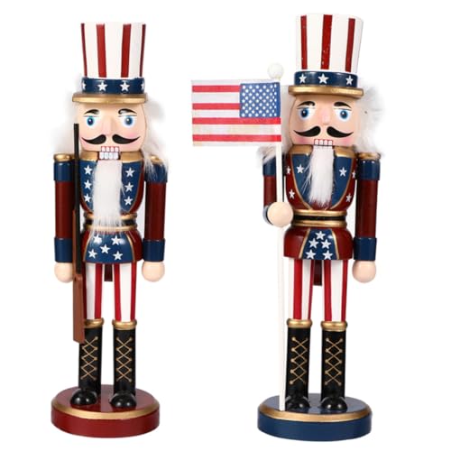 FIXOSHEE 2 Stück Teiliges Holzsoldaten American Style Independence...
