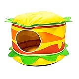 ＡＷＨＡＯ Cuscino per Dormire con Cuccia per Gatti, Hamburger