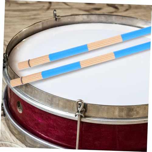 Conjunto de 19 piezas de baquetas de bambú Abaodam, varillas de percusión resistentes para jazz, música folclórica, grabación y viaje miniatura 7