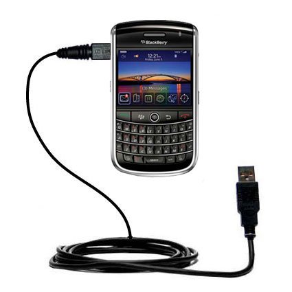 Gomadic Hot Sync and Charge Straight USB Cable for The BlackBerry Tour 2 – Charge and Data Sync with The Same Cable. Built TipExchange Technology