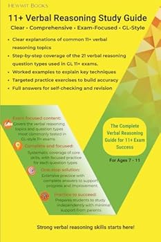 Paperback 11+ Verbal Reasoning Study Guide Book