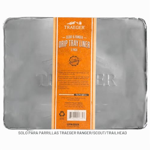 Forro de bandeja de goteo de aluminio resistente que retiene grasas de parrilla 4