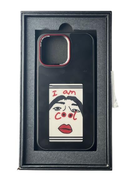 Image of Auxxy Plastic E-Vogue Cover Exclusively For iPhone 15 Pro Max (Black)