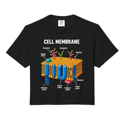 Cell Membrane Structure Biology Science Education Men Women Comfort Colors Crop Top