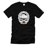 pzgrenbtl 391 Design/Druck aus Deutschland PzGren Panzergrenadier Bundeswehr Abzeichen Dran Drauf Drüber T Shirt #32557, Größe:XL, Farbe:Schwarz
