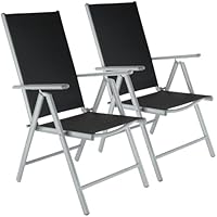 Set 2 Sedie Pieghevoli Da Esterno GOVITA - Schienale Regolabile 8 Livelli, Textilene, Portata 157.5 Kg - Foto 11