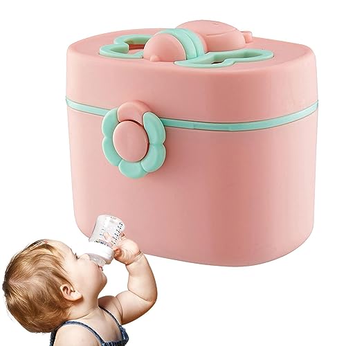 スナックコンテナベイビー | スプーン付きベビー フルーツ フォーミュラ シーリング ディスペンサー,ポータブルミルクパウダーオーガナイザーストレージショッピングキャンプアウトドアアクティビティ Avfora