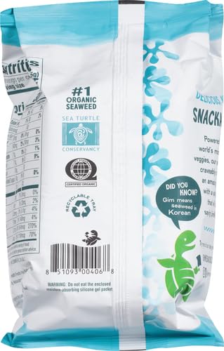 GimMe, Organic Roasted Seaweed Sea Salt .35 oz (Pack of 3)