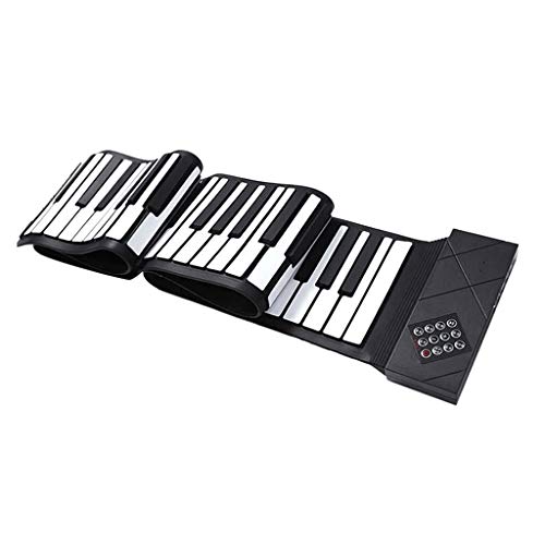 HMTOHL Piano roulé à la Main 88 Touches connectables écouteurs Audio Silicone Portable Pliant Piano électronique léger - Les Beatles, Paul McCartney, John Lennon, RIngo Starr, George Harrison HMTOHL Piano roulé à la Main 88 Touches connectables écouteurs Audio Silicone Portable Pliant Piano électronique léger