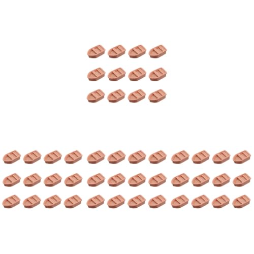 LOGOFUN 48 pcs Miniature Boat Ornaments Mini Boat Model Simulated Resin Boat Toy Lifelike Boat Craft for Landscape Decorations (Random Color) 3.05X1.78X1.00cm/1.20X0.7X0.39in