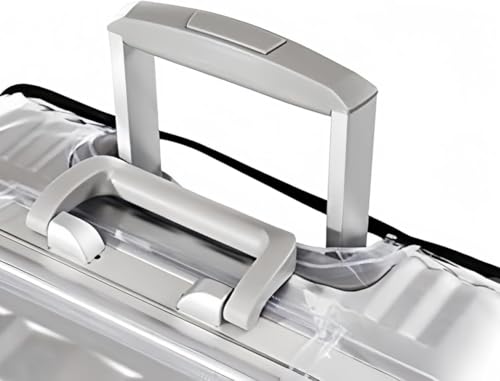 Image of Combo of 3 Clear Trolley Bag Covers Waterproof, Dustproof PVC Luggage Protector Zippered Suitcase Covers for Travel Fits Most 20 /24 /28 Inch Bags (20 Inch)