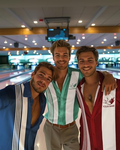 Custom Bowling Shirts for Men with Name, Personalized Retro Bowling Jersey Unisex Vintage Shirt Customizable Team Gifts4