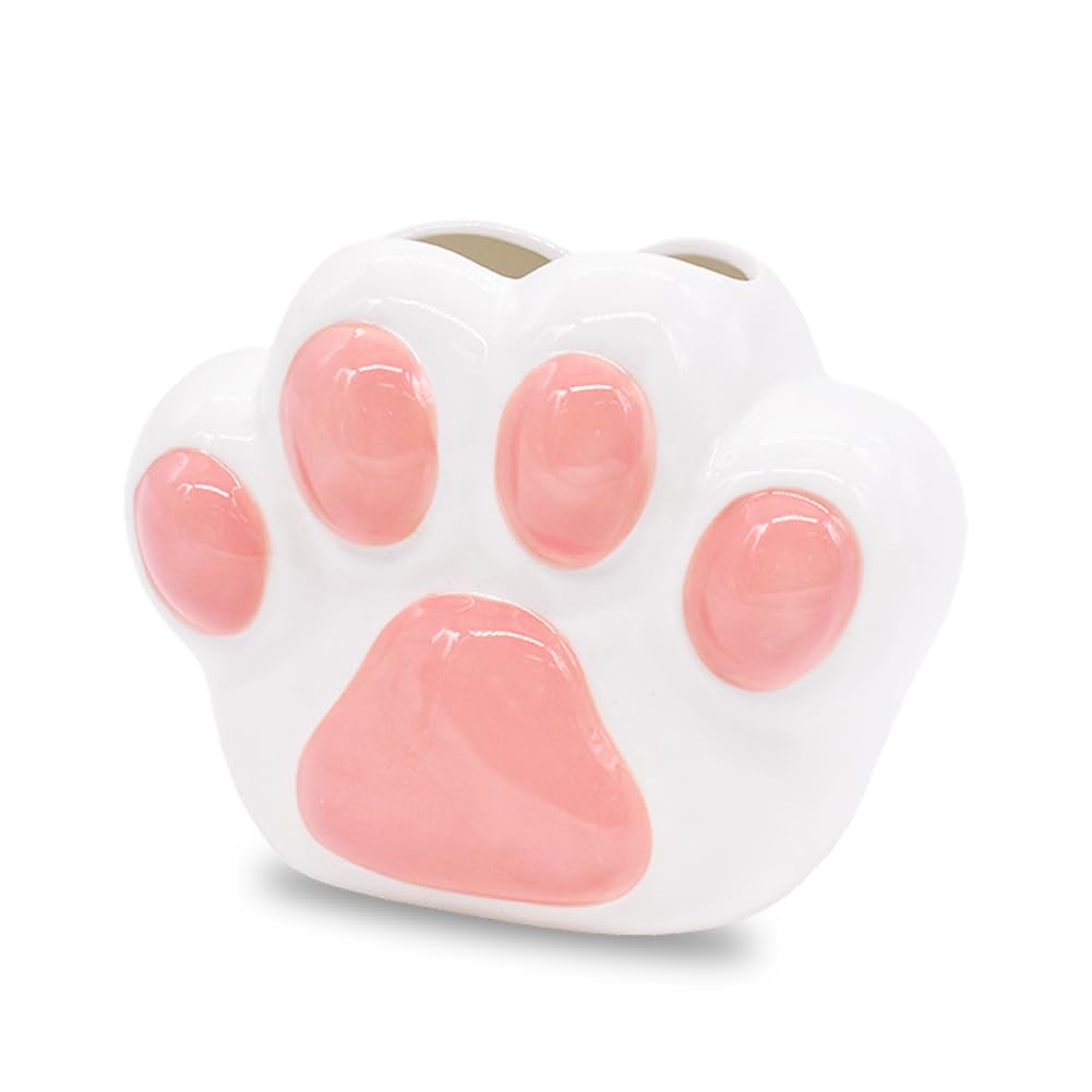 Porte-stylos patte de chat déco sympa pour chambre d'enfant et coiffeuse tendance