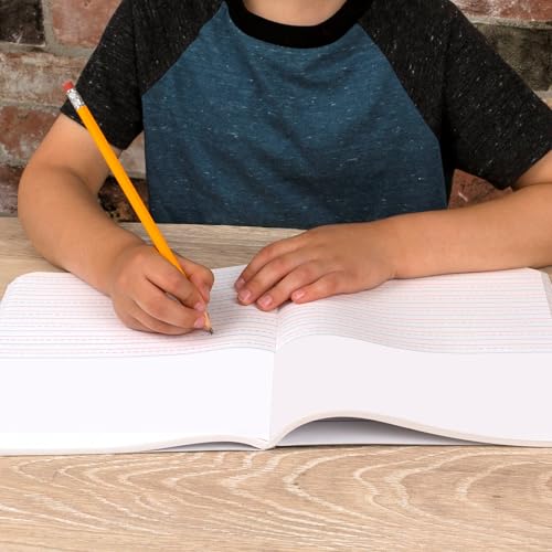 Mead Primary Journal Grades K-2 Kindergarten Writing Tablet, 6 Pack Red Primary Composition Notebook K-2, 100 Sheets (200 Pages) Story Notebooks for Preschool, 1st & 2nd Grade Classroom Kids.