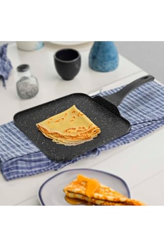 Kitchenboost Eda Granit Kare Döküm Krep Tava 26 Cm Pankek Krep Omlet Sahan Tavası