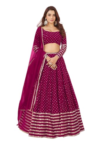 indian ready to wear lehenga choli for women flared party night with stitched blouse-vol3