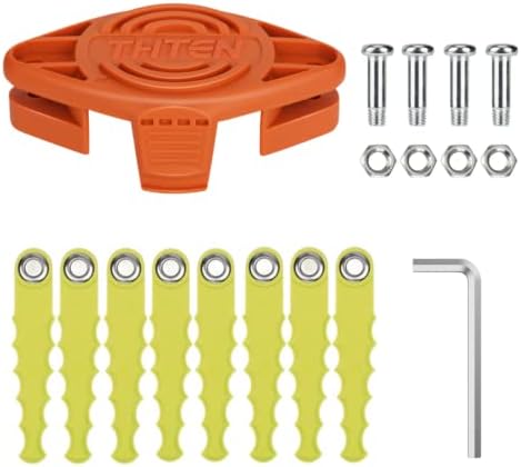THTEN WA0010 WA0004 Trimmer Blades Head Compatible with Worx WG180,WG175,WG180,WG170,WG166,WG165,WG163,WG157,WG156,WG155,WG154,WG153,WG152,WG151.5,WG151,WG150 Weed Eater String 18 Pack