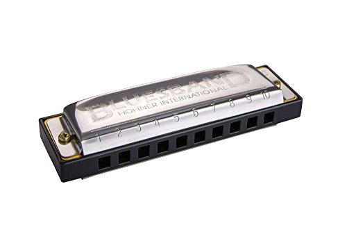 Hohner Blues Band Harmonica, Key of A, Brass Reed Plates, Stainless Steel Covers