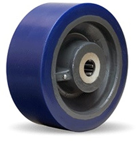 10" x 4" Superlast Poly on Cast Iron Wheel, 1-1/4" Roller Bearing (W-1040-SYH)