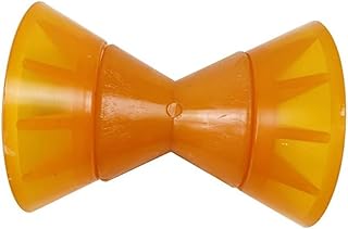 Piezas del Remolque del Rodillo Amarillo del Poliuretano del Rodillo del Barco del Poste