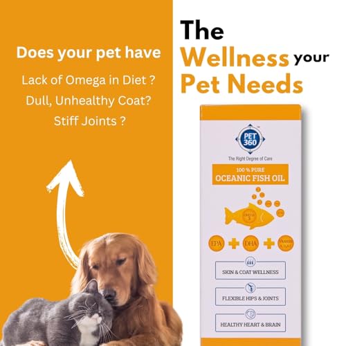 PET360-Oceanic-Fish-Oil-for-Dogs-Cats-Promotes-Heart-Brain-Liver-Kidney-Health-Reduces-Hairfall-Gives-Shiny-Coat-with-Omega-3-6-Vitamins-Nutritional-Supplement-for-All-Breeds-200-ml