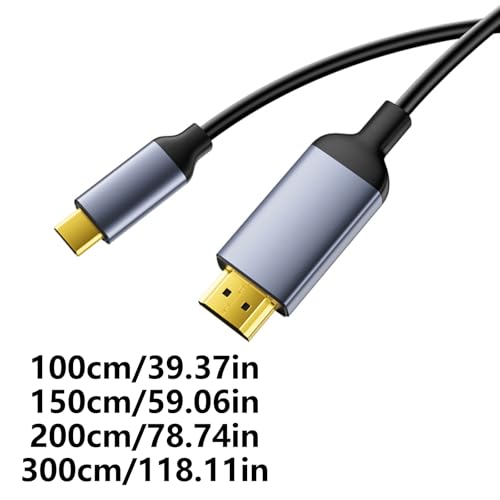 Câble type C vers HDMI 4K pour iPhone 15/16 et PC portable