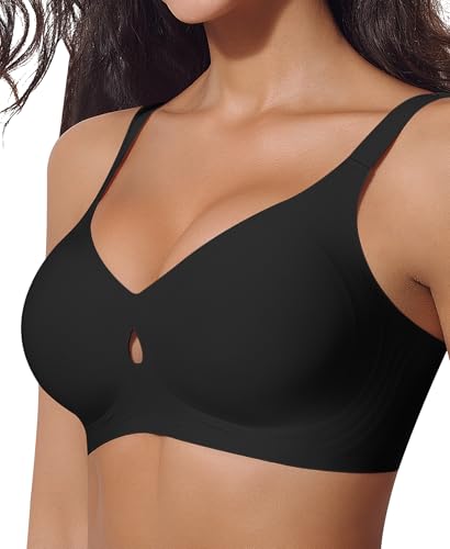 Image of Ganado Seamless Wireless Bras for Women No Underwire Bras Supportive Bralette Padded Comfort T Shirt Bra