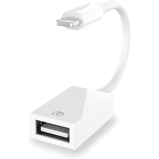 Apple Camera Adapter - USB 30 OTG Support - B0BQJ1CF62