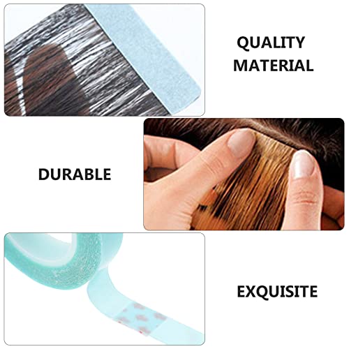 Lurrose 8 Rolos Duplos Suprimentos Práticos Extensão Extensões Laterais Fitas Adesivas Peruca Peruca