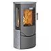 Produktbild Lotus LO-208 Prio 6S Kaminofen Grau/Speckstein, Rauchabgang hinten
