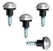 Price comparison product image Pack of 100, 50mm (2") Mirror/Plaque Screws with Chrome Dome Screw in Head