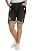 Produktbild Ulla Popken Damen große Größen bis 56 | Boyfriend-Jeansshort | 5Pocket Style, Destroy Effekte, Saum mit Umschlag | Denim Stretch | Black 48 706134 11-48