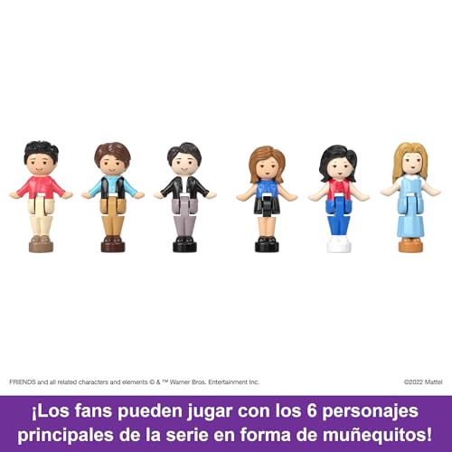 Polly Pocket Estuche de Friends HKV74 con 6 muñecos y 9 accesorios para coleccionistas 4