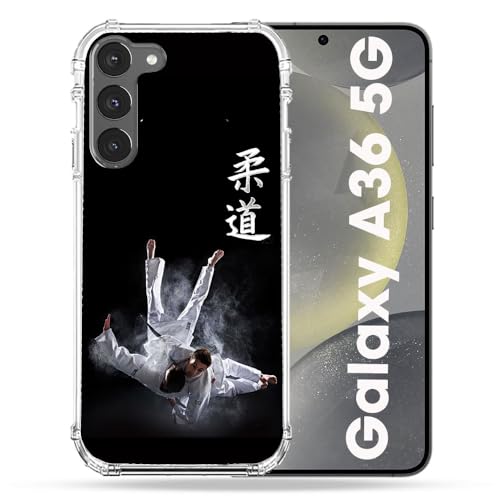 Coque Samsung A36 5G Judo Noir Cokitec antichoc sport pour entraînement