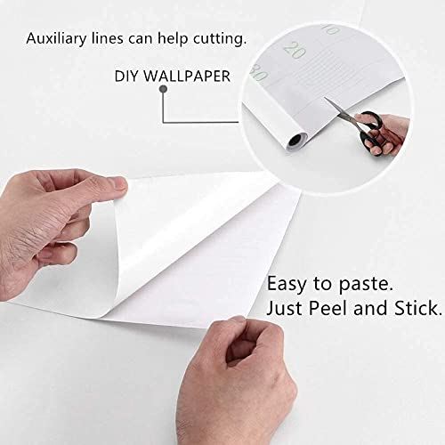 Image of HOME13 White Vinyl Matte Self Adhesive Removable and Decorative Vinyl Wallpaper for Kitchen Countertop Cabinets Table, 1 Ft x 6 Ft with 2pcs
