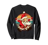 xmas santa claus buon natale retro babbo natale felpa