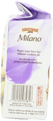 Image of Pepperidge Farm Raspberry Milano Cookies, 7-Ounce (Pack of 4)