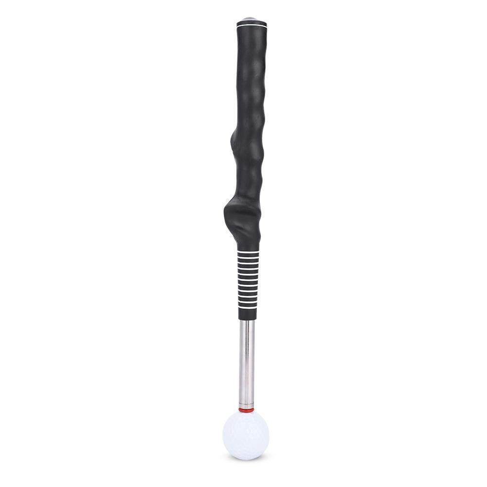 VGBEY Entrenamiento y Peso Swing de Golf, Golf Swing Grip, Metal Telescópico Golf Tempo Trainer Calentamiento Capacitación Ayuda Golf en el Campo Accesory Entrenador Swing Golf